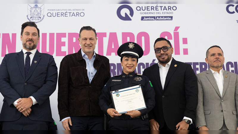 Se preparan 170 policías estatales de Querétaro con formación internacional de alto nivel 