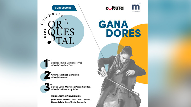 Secultura Morelia anuncia a ganadores del Concurso de Composición Orquestal 2025 