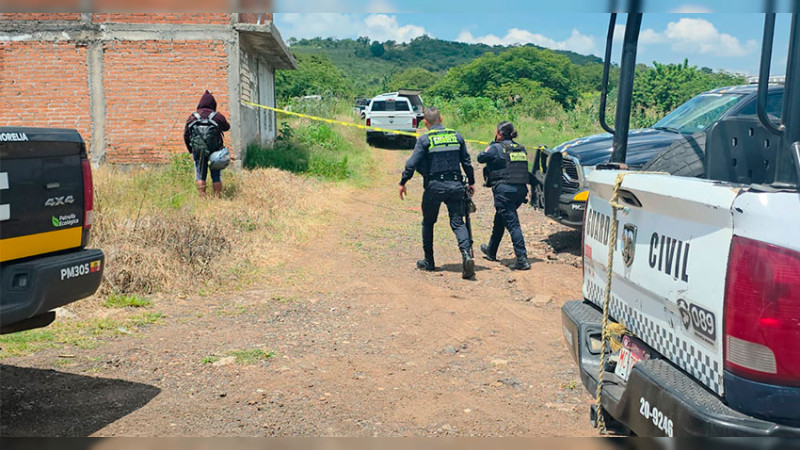 Localizan el cuerpo sin vida de un hombre en paraje de la colonia Los Llanos en Morelia, Michoacán  