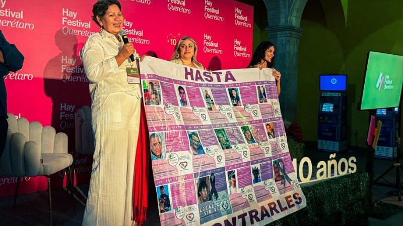 Mujeres participan en el Hay Festival Querétaro con charlas sobre desaparición y lucha 