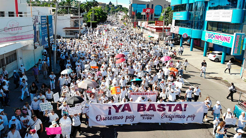 Marcha por la paz en Sinaloa, grito desesperado de un pueblo que ya no puede más: Alejandro Moreno 