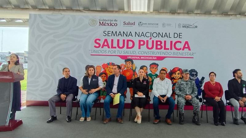 Arranca en Uruapan la Semana Nacional de Salud Pública  