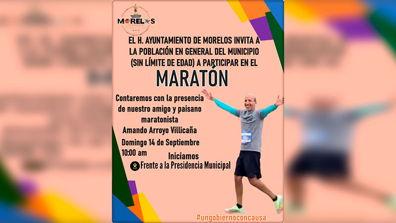 Invita Julio César Conejo Alejos al Maratón Patrio 2025 en Morelos 