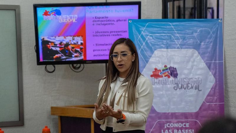 Grecia Aguilar convoca a las y los jóvenes a participar en Parlamento Juvenil Incluyente 2025: Grecia Aguilar 