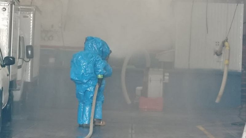 Fuga de amoniaco causa alerta en Zacapu, Michoacán; bomberos controlan la situación 