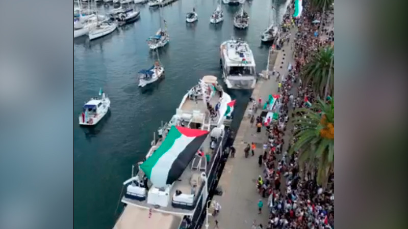 Mexicanos que van a Gaza en Flotilla Sumud están bien, informa Sheinbaum, tras reporte de ataque 