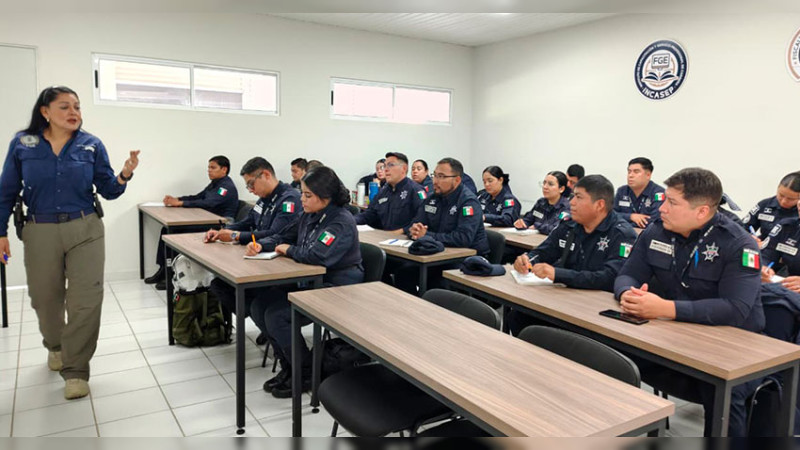 Da inicio en Michoacán curso de Especialización para Policías de la Unidad de Investigación del Delito de la SIE 