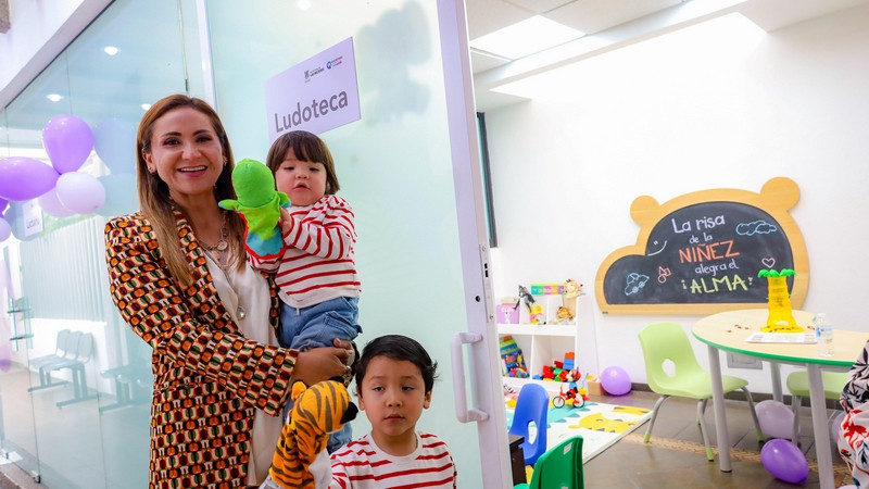 Inaugura Sonia Rocha Lactario y Ludoteca en la Secretaría de las Mujeres 