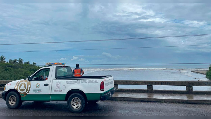  En alerta PC Michoacán ante formación de la tormenta tropical “Mario” 