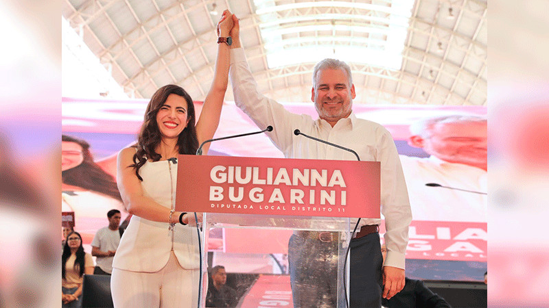  Felicita Bedolla a Giulianna Bugarini por su primer informe legislativo 