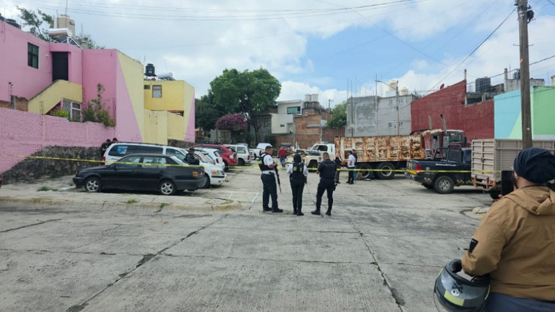 Con impacto de bala, localizan a hombre sin vida en estacionamiento de la colonia López Mateos de Morelia, Michoacán 