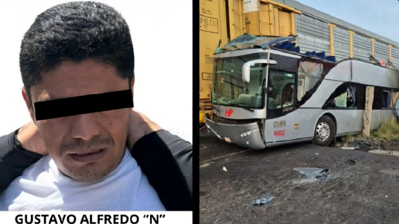 Arrestan a chofer que intentó ganarle el paso al tren en el Estado de México tras una semana prófugo; su imprudencia causó 10 muertes 
