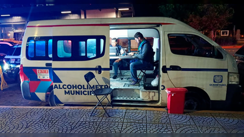 Envían a 36 personas al Centro de Infracciones Municipales por Alcoholimetría durante operativo en el municipio de Querétaro  