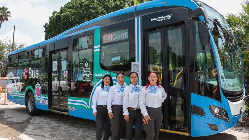 Nuevas unidades Qrobus para la ruta L57 en Corregidora 