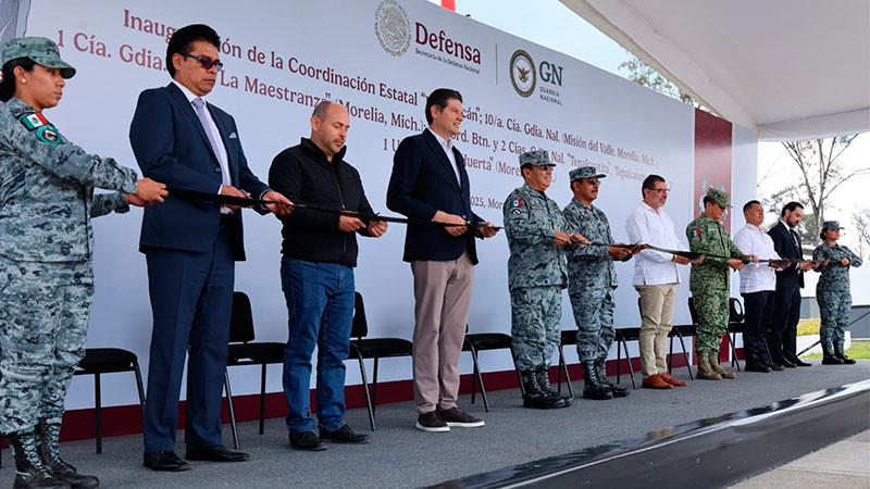 Destaca Guardia Nacional apoyo del Gobierno de Morelia 