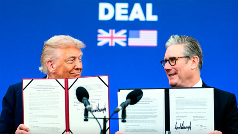 Firman Trump y Starmer alianza tecnológica y nuclear 