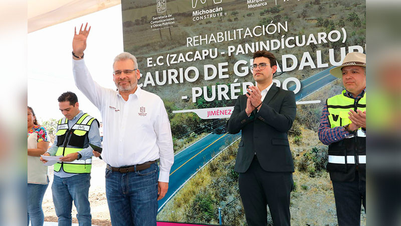Con más de mil 700 km rehabilitados se fortalece infraestructura carretera: Bedolla 