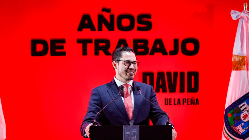 Presenta David de la Peña avances en su primer informe de gobierno como alcalde en Santiago, Nuevo León 