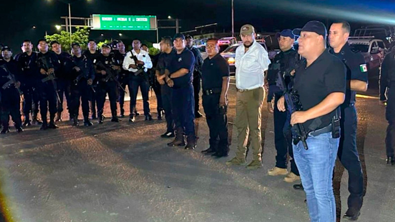 Operativo de seguridad en Apatzingán se mantiene vigente 