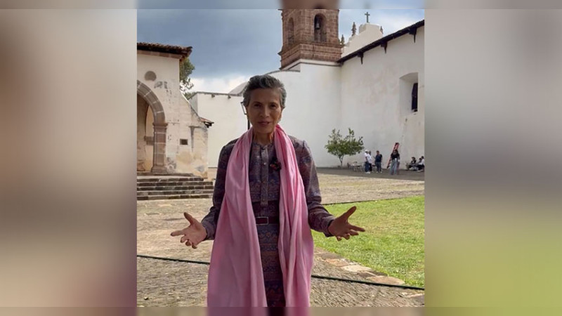 No hay nada más lindo que estar en Michoacán: Patricia Reyes Spíndola 