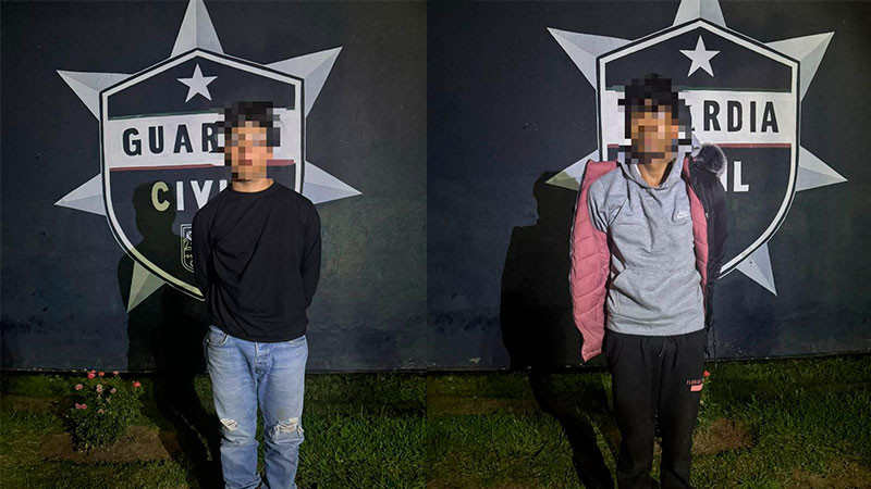 Capturan a dos personas en portación de sustancias ilícitas en Salvador Escalante, Michoacán  