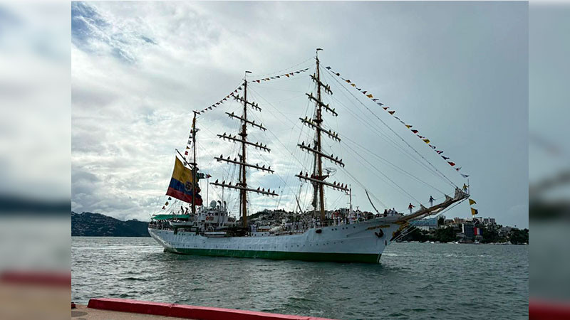 Acapulco recibe al “ARC Gloria”, embarcación colombiana estará tres días abierta al público 