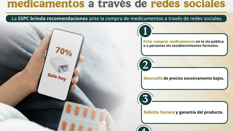 SSPC alerta sobre los riesgos en la compra de medicamentos en redes sociales 