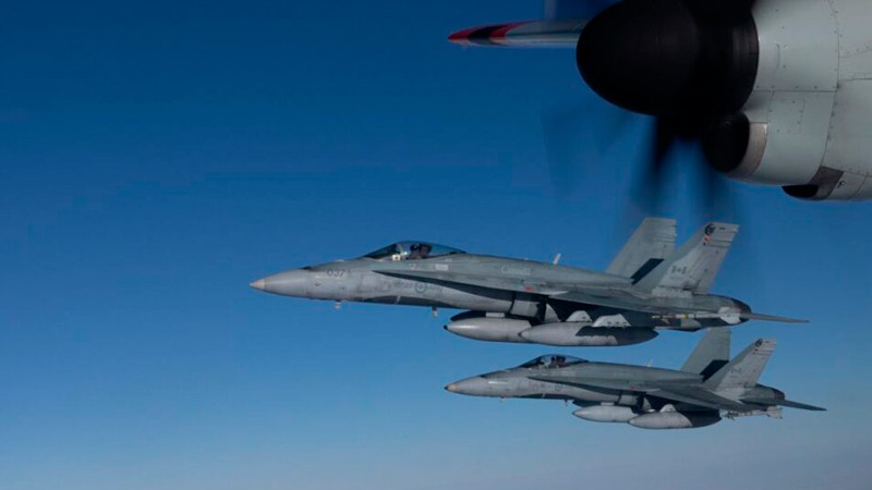Cazas de EEUU rastrean aviones bombarderos rusos cerca a Alaska 