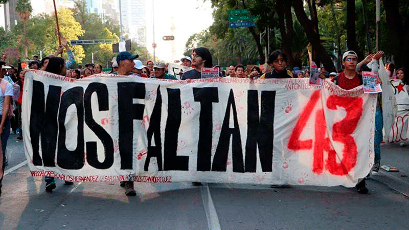 11 años sin respuestas; familiares de los 43 normalistas reclaman justicia en Iguala 