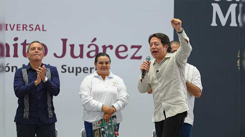 Beca Benito Juárez abre camino al bachillerato para todos los jóvenes: Mario Delgado 
