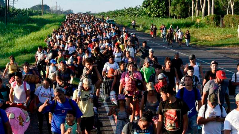 Sale nueva caravana migrante desde Tapachula; busca llegar al centro del país 