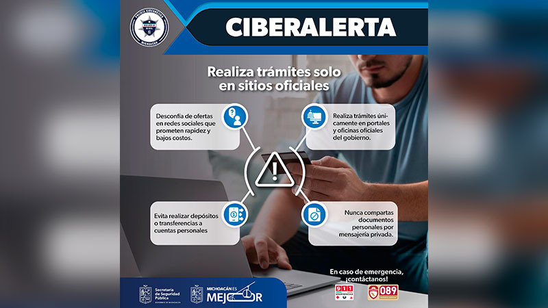 Alerta SSP Michoacán: Detectan fraudes en trámites de placas a través de redes sociales 