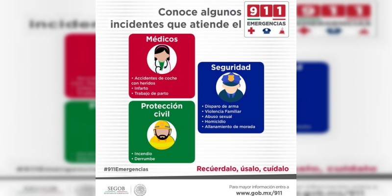 Ya hay 911 para emergencias en Michoacán - Foto 2 