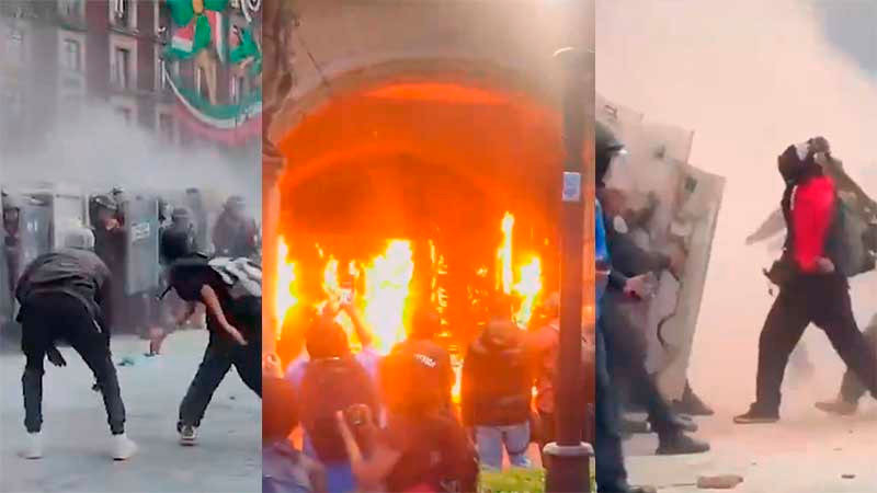 SSC reporta un detenido tras disturbios en la marcha del 2 de octubre en CDMX 