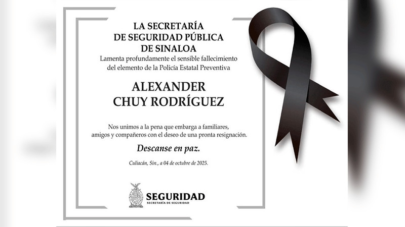 Fallece policía estatal secuestrado por comando en Culiacán, Sinaloa 