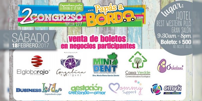 Todo listo para el 2do Congreso Papás a Bordo Morelia 2017  - Foto 1 