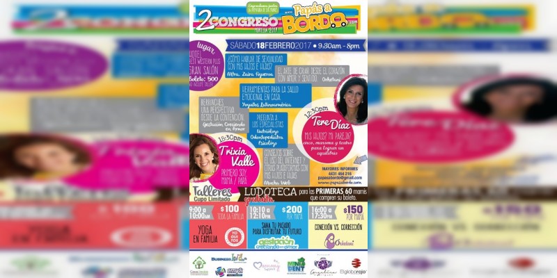 Todo listo para el 2do Congreso Papás a Bordo Morelia 2017  - Foto 2 