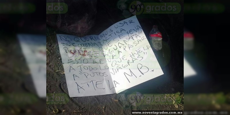 Localizan cadáver desmembrado y mensaje en Parácuaro, Michoacán - Foto 1 