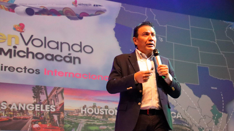 Llegada aérea de pasajeros a Michoacán crece más del 19 % en este septiembre: Sectur 