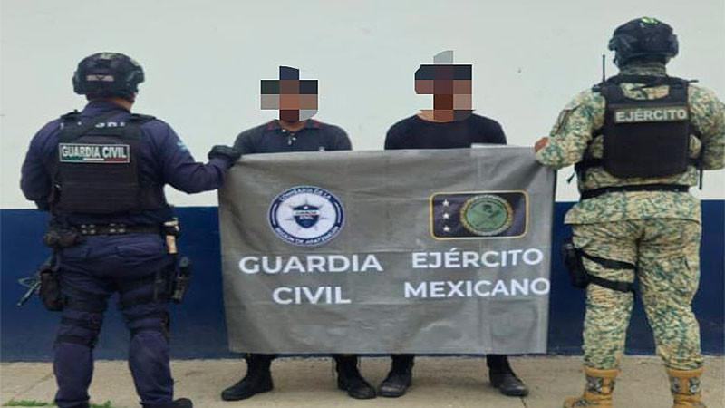 En Buenavista, Michoacán: Detienen a dos hombres tras enfrentamiento con autoridades  