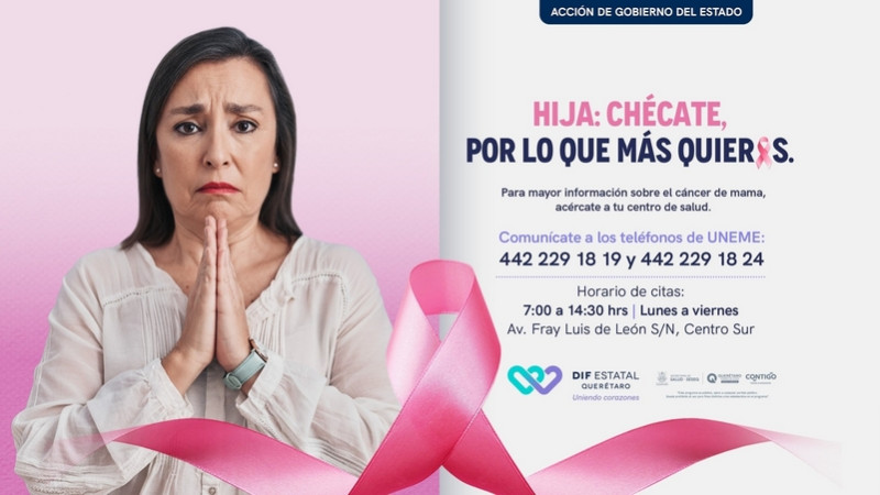 Fortalece SESA la sensibilización y detección temprana de Cáncer de Mama 