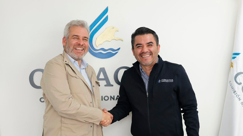 Anuncia Bedolla inversión de Conagua para sanear más agua residual en Jacona 