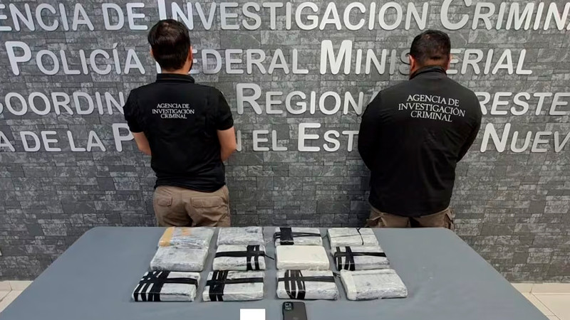 Detienen en Nuevo León a sujeto en posesión 3 mdp en estupefacientes; buscaba llegar a la frontera 