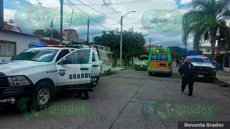 En Zamora, Michoacán: Policías abaten a un sujeto tras repeler una agresión armada en la colonia Miguel Hidalgo  
