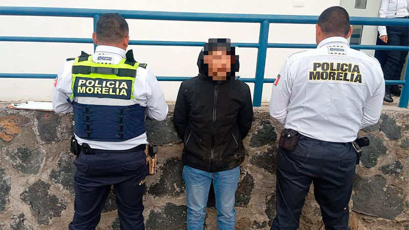 Detienen a sujeto que habría baleado a un hombre en la colonia Ventura Puente de Morelia, Michoacán 