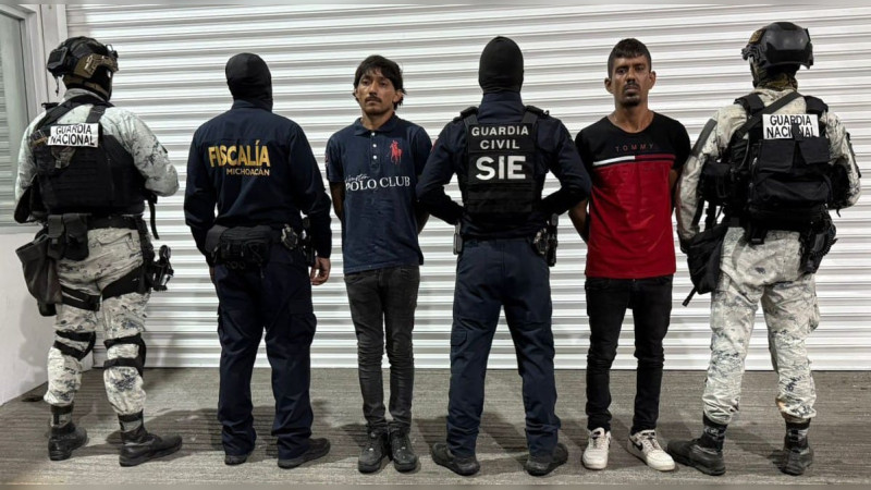 Cae célula armada en Buenavista: dos presuntos miembros de “Los del Naranjo” son capturados durante operativo en Michoacán  