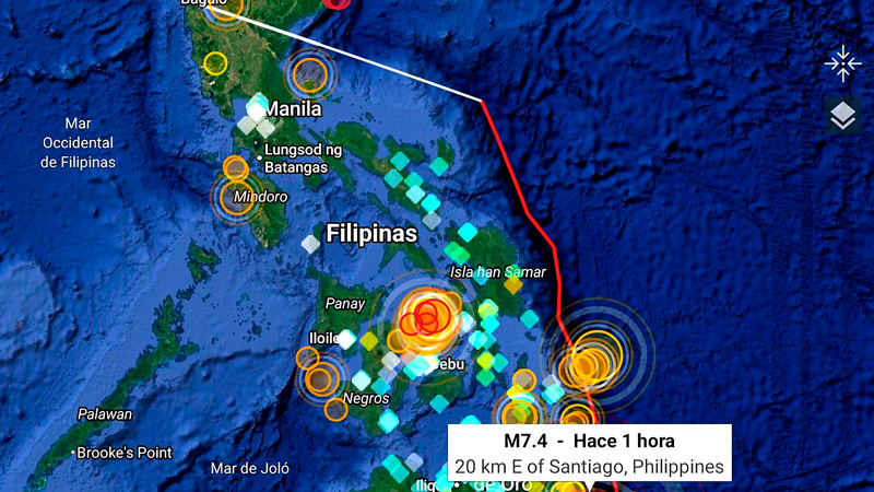 Potentes terremotos sacuden Filipinas y dejan al menos 6 muertos; activan alerta de tsunami 