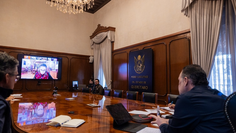 Participa Mauricio Kuri en reunión con la Presidenta de México por afectaciones de lluvias 