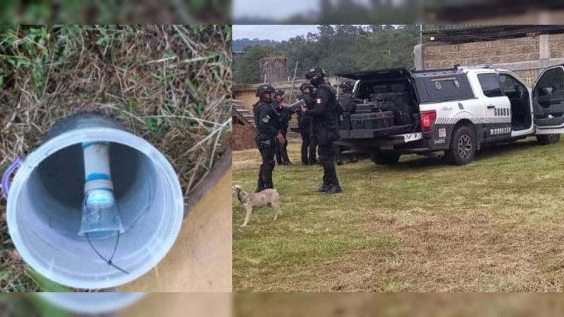 Cumplen amenazas tras aparición de cartulinas y atacan con drones explosivos base policial en Ario, Michoacán 