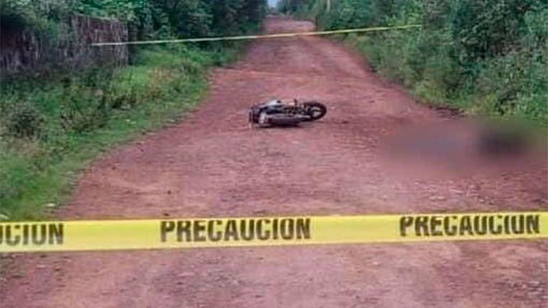 En accidente, fallece motociclista en la comunidad de Unguarán de Pátzcuaro, Michoacán  